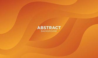 Abstract Orange Fluid Wave Background vector