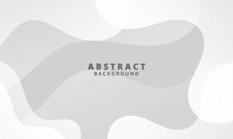 Abstract White Fluid Wave Background vector