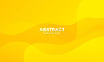 Abstract Yellow Fluid Wave Background vector