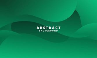 Abstract Green Fluid Wave Background
