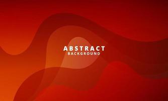 Abstract Orange Red Fluid Wave Background vector