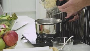 Making Raw Pasta in A Modern Kitchen video