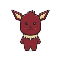 Cute monster mascot character cartoon icon vector illustration