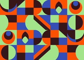 Abstract geometric backgrounds neo geo pattern vector