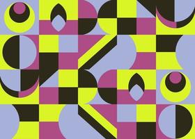 Abstract geometric backgrounds neo geo pattern vector