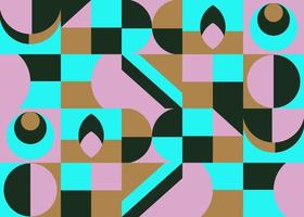 Abstract geometric backgrounds neo geo pattern vector