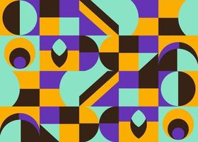 Abstract geometric backgrounds neo geo pattern vector