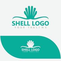 Sea Shell Pearl, Oyster, Seafood, Restaurant Logo Design vector