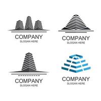 Real estate logo images vector