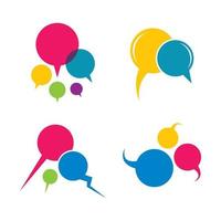 Speech bubble logo images vector