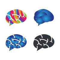 Brain logo images vector