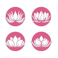 Beauty lotus logo images vector