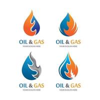 Oil and gas logo images vector