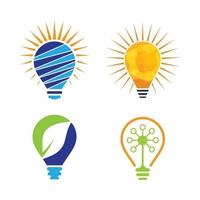 Lightbulb logo images vector