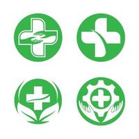 Medical care logo images vector