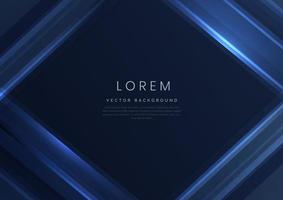 Abstract blue geometric diagonal overlay layer background. vector