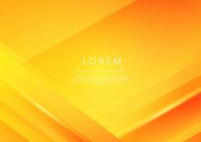 Abstract yellow and orange geometric diagonal overlay  background. vector