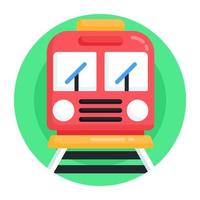 tren y transporte vector