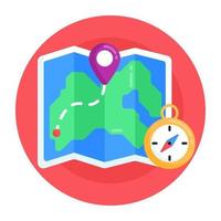 Paper Map and Location vector