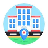 Hospital Location and Navigation vector