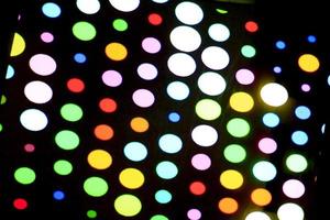 Multicolor disco light bulbS photo