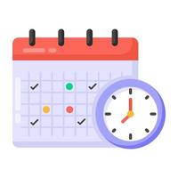 diseño de calendario de programación vector