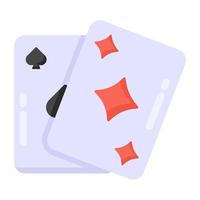póquer y naipes vector