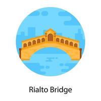 puente de arco de rialto vector