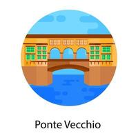 Ponte Vecchio overpass vector