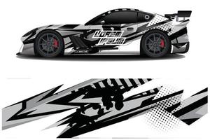 Car decal sticker wrap design vector