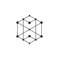 icono de línea poligonal plantilla de vector de diseño poligonal abstracto