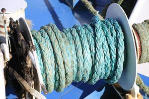 Old rope close-up photo