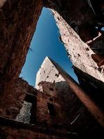 Ruins of a medieval castle in the Vosges, France photo