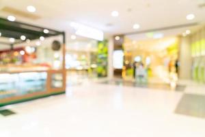 Abstract blur shop and retail store in shopping mall for background photo