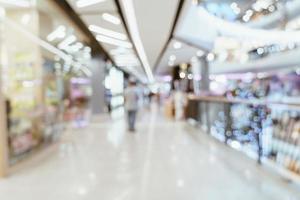 Abstract blur luxury shopping mall and retail store for background photo