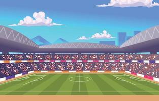 Crowded Football Stadium vector