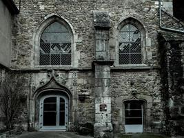 Old buildings of a small Burgundy town, France photo