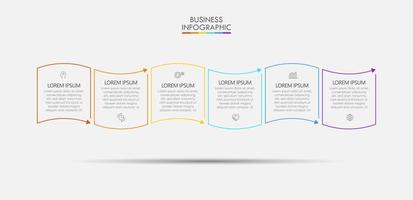 Business data visualization infographic background template vector