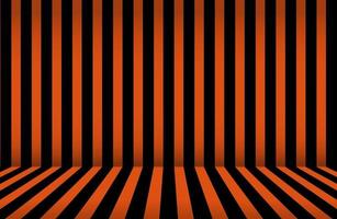 Abstract stripe background. Halloween wall design. Studio room vector