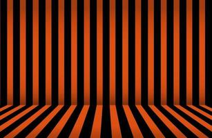 Abstract stripe background. Halloween wall design. Studio room vector