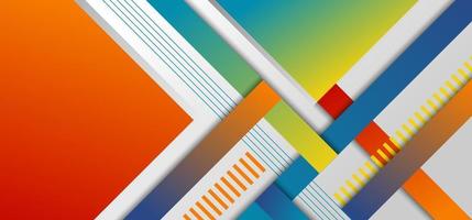 Abstract headline banner geometric and stripes pattern background vector