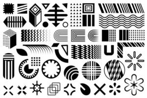 Modern shapes. Geometric design elements. vector