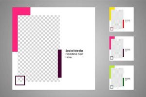 Suitable for social media posts templates and web or internet ads. vector