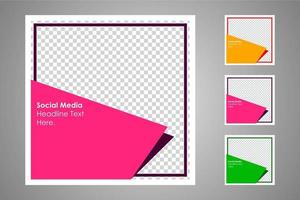 Suitable for social media posts templates and web or internet ads. vector