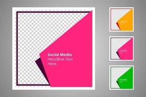 Suitable for social media posts templates and web or internet ads. vector