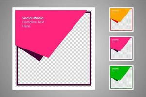 Suitable for social media posts templates and web or internet ads. vector