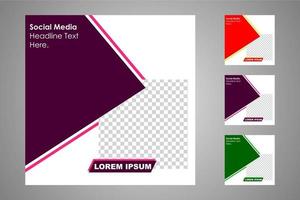 Suitable for social media posts templates and web or internet ads. vector