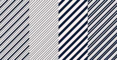 Set of diagonal lines patterns design Free Vecto vector