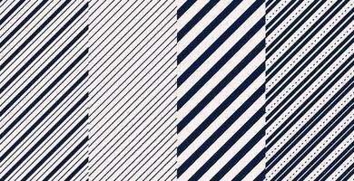 Set of diagonal lines patterns design Free Vecto vector