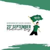 saudi arabia banner template. national day celebrations. vector